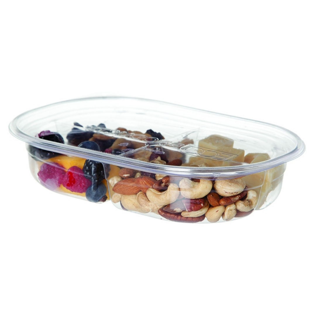 32 oz Deli & Snack Containers | 4-Compartment | Compostable (Case of 400)