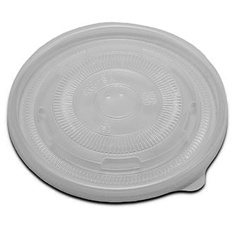 Lid for 12-32 oz Hot & Cold Food Container| Recyclable PET Plastic (Pack of 50)