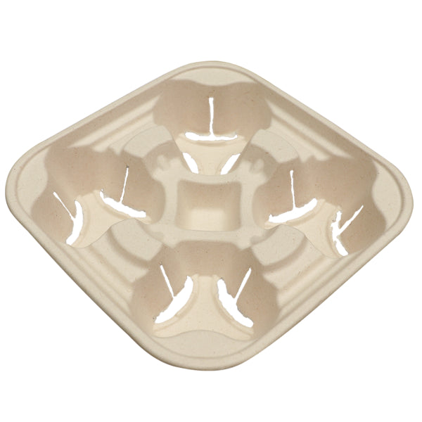 4-cup Drink Carrier | Compostable | Plant Fiber
