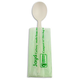 6.5" Spoon Individually Wrapped | White (Pack of 200)