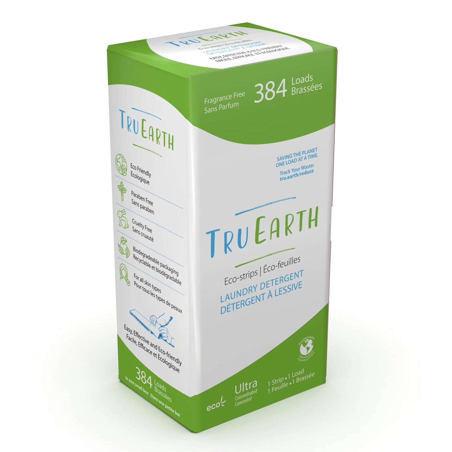 Tru Earth® Eco Laundry Detergent Strips | Eco-Friendly | 384-Load Pack (384 Pack)