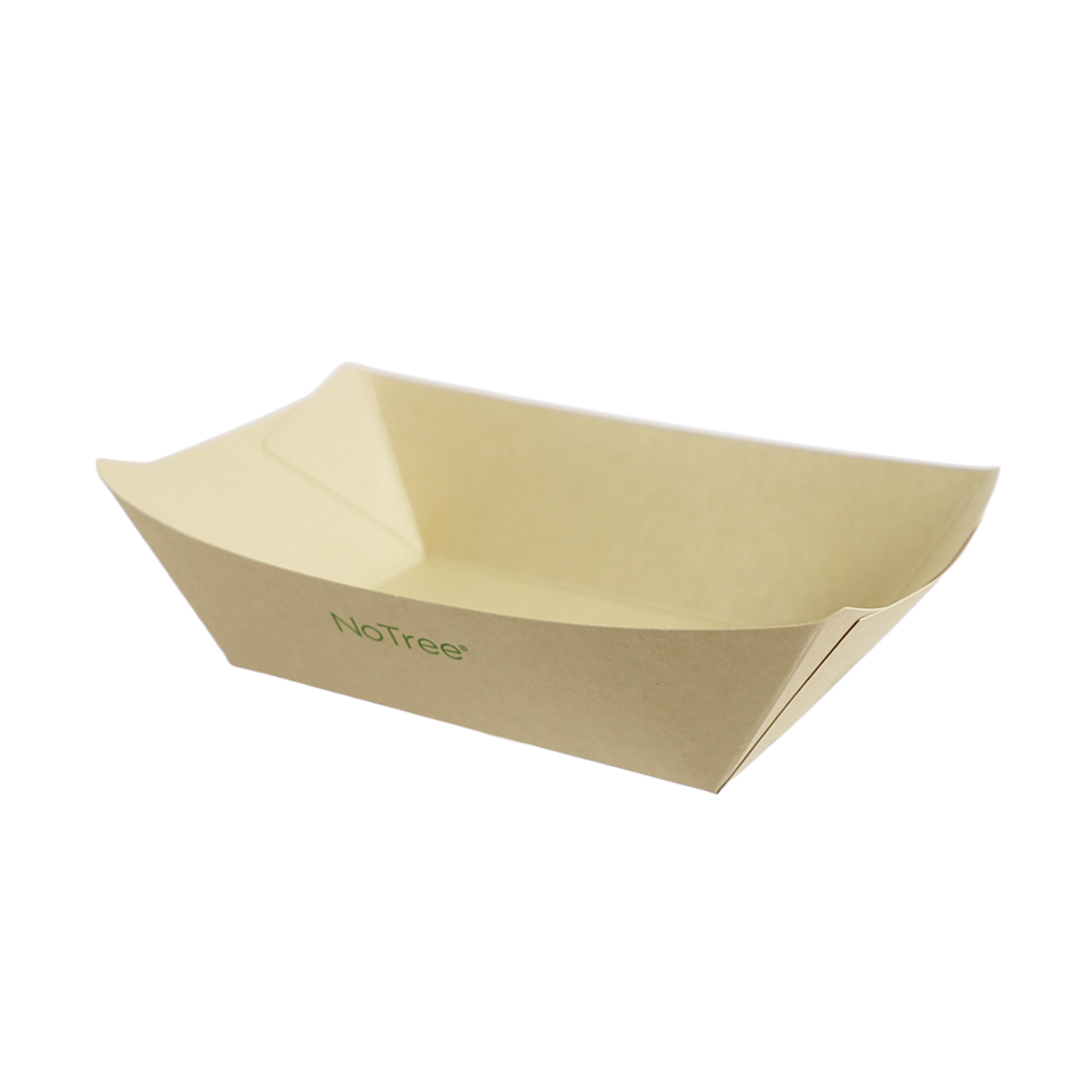 3 LB NoTree® Food Tray | No Added PFAS | Compostable (Case of 500)