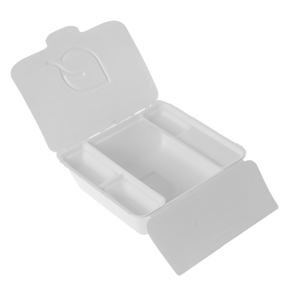 Vanguard™ Folia™ (IV) Renewable & Compostable Take-Out Container | 8.25 x 7.5 x 2.5