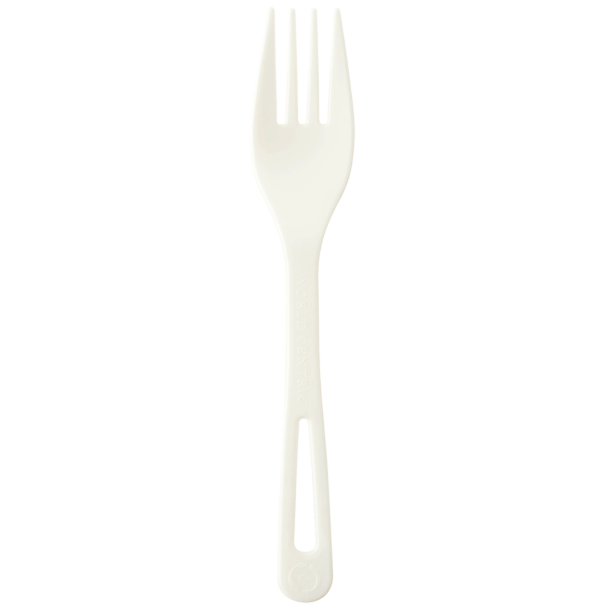 6" Compostable Fork | White | For World Centric® Dispenser