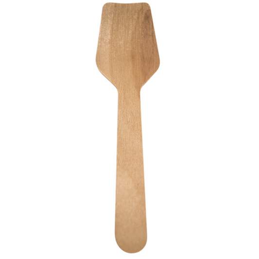 3.5" Wooden Tasting Spoon | Square End | Home Compostable