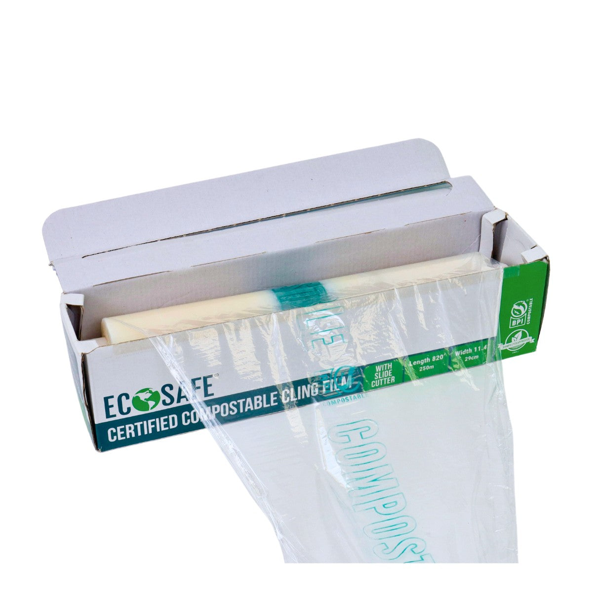 Compostable Cling Wrap | Clear | Made by EcoSafe®