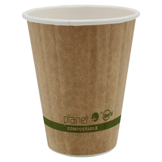 8 oz Compostable Hot Cup | SFI® Paper Cup | PLA Lined | Double Wall