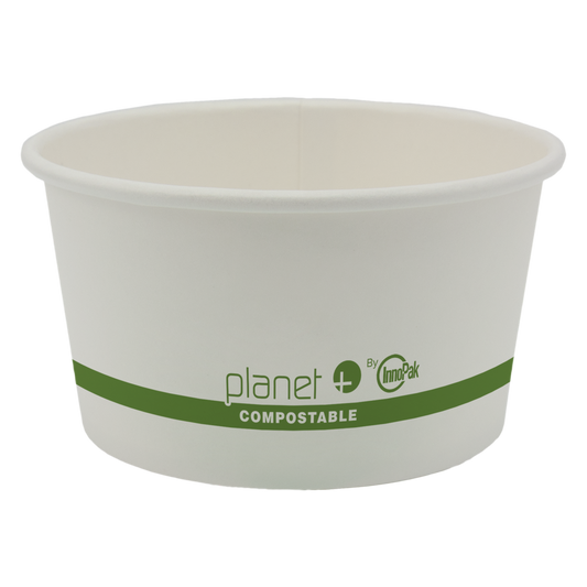 12 oz Hot & Cold Paper Food Container | PLA Lined | Compostable