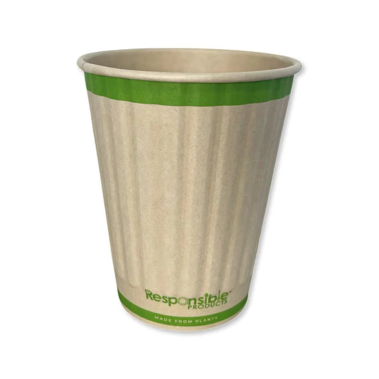 12 oz Compostable Hot Cup | Double Wall | PLA Lined | Responsible Products®