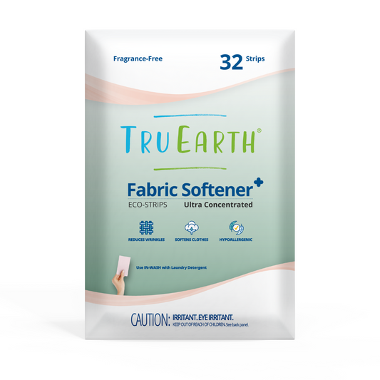 Tru Earth Eco-Strips Fabric Softener⁺ | Fragrance Free | Eco-Friendly | 32-Load Pack