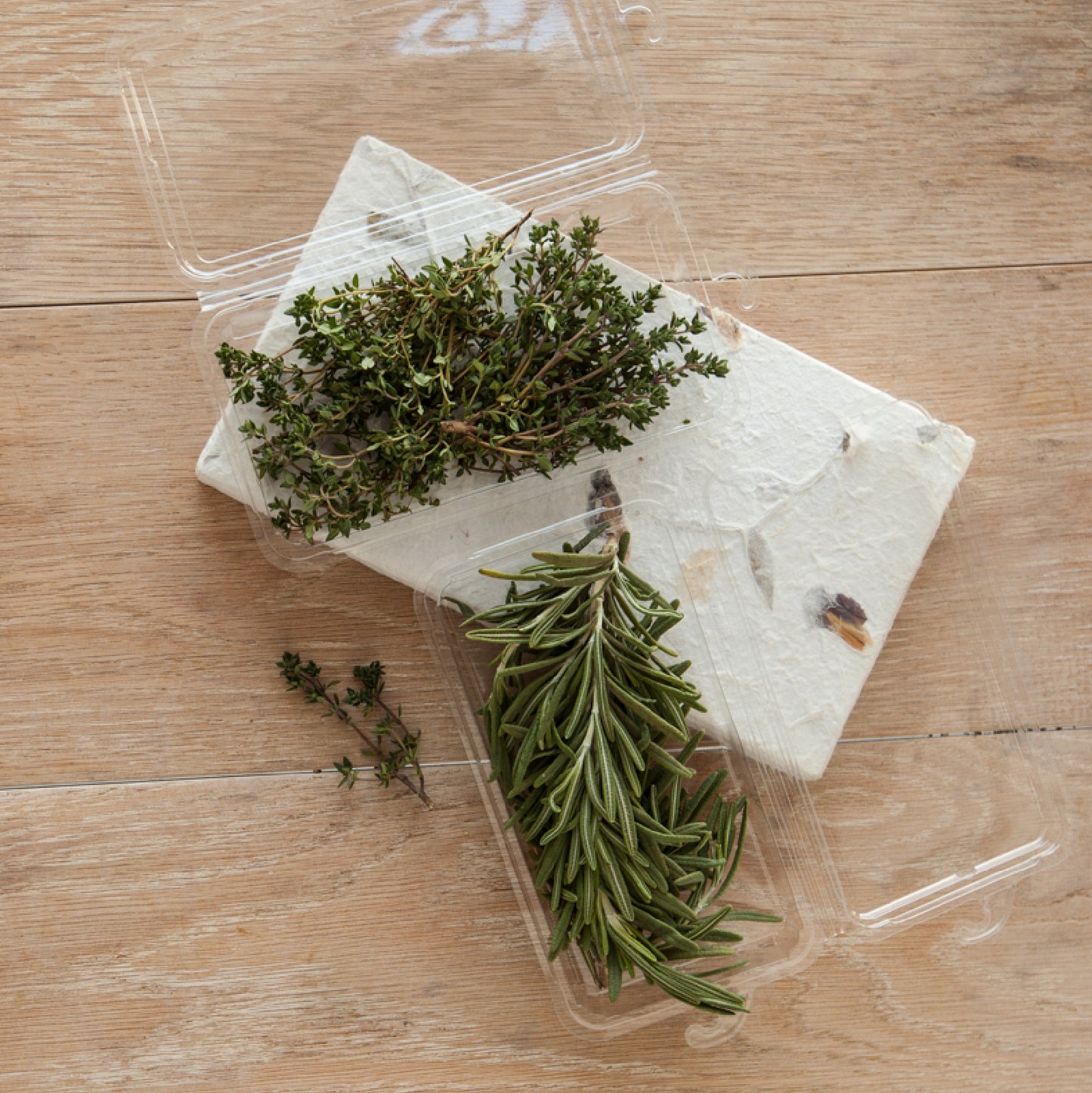 0.75 - 1 oz.  Top Seal Hanging Fresh Herb & Microgreen Package | Clear | Good Natured® | Compostable PLA