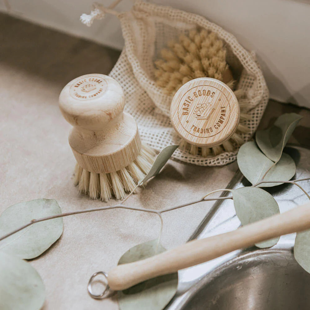 Dish Scrub Brush | Reusable | Bamboo & Agave Fibers