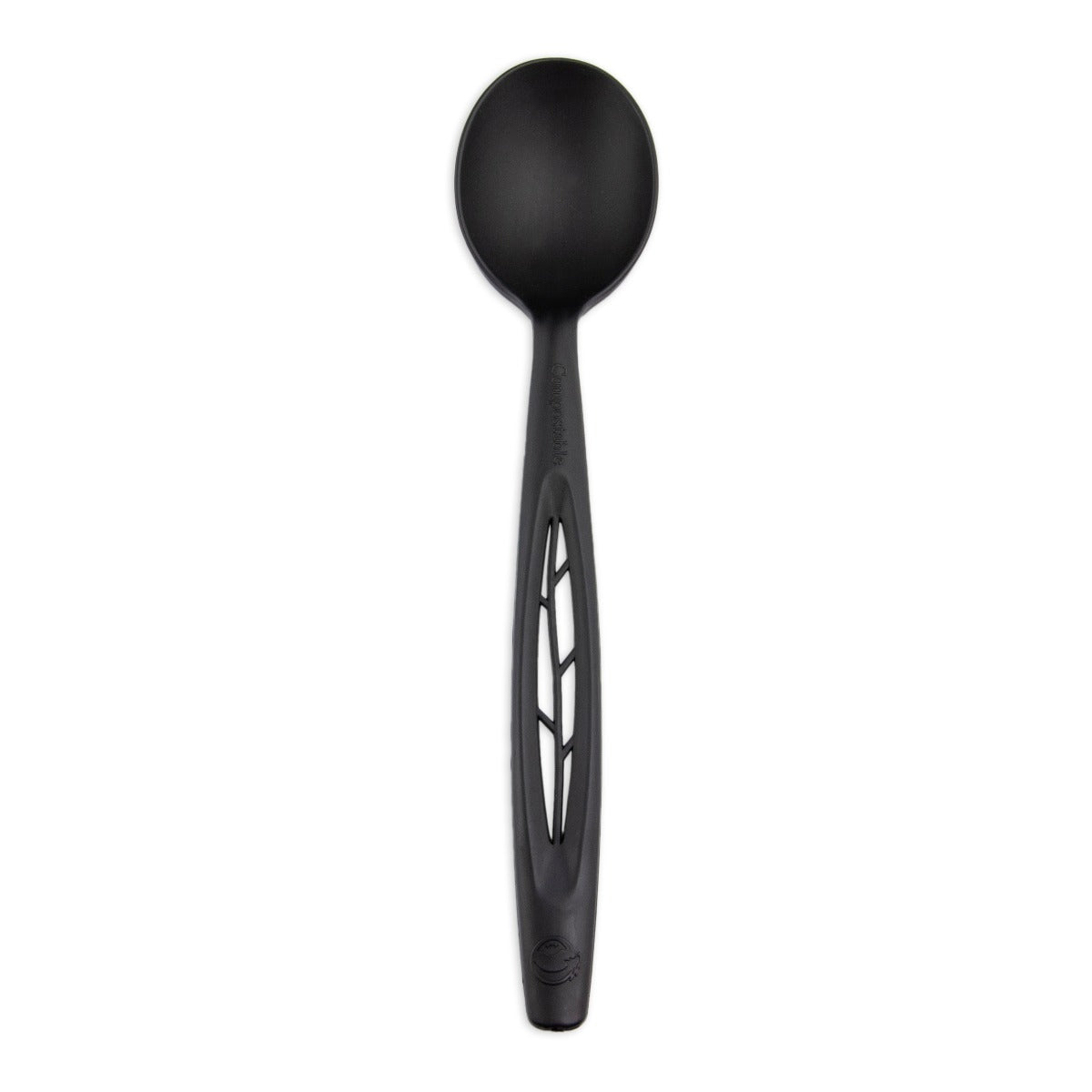 6.5" Compostable Spoons Bulk | Black (Pack of 250)