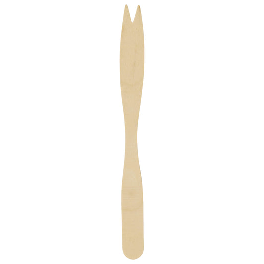 5.5" Two Pronged Wooden Fork | Compostable