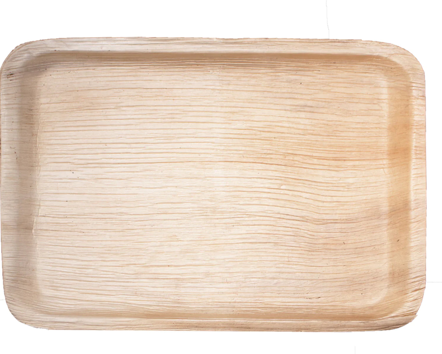 10" x 15.5" Rectangular Tray | Compostable Palm Leaf (Case of 50)