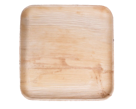 10" Square Plate | Compostable Palm Leaf | Case of 300