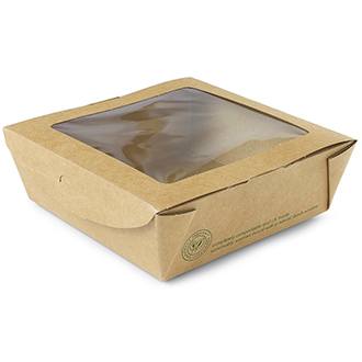22 oz Medium Window Takeout & Salad Box (Case of 300)