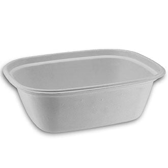 64 oz Compostable Takeout Box | Rectangular Grab 'n Go (Pack of 50)
