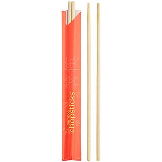 9" Round Bamboo Chopstick | Compostable