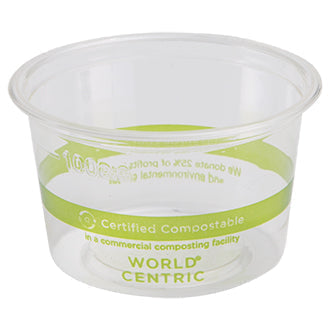 4 oz Compostable Portion Cup | PLA | Clear (Pack of 500)