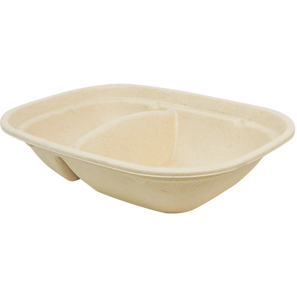 24 oz Compostable Fiber Box | 2 Compartment (Pack of 50)