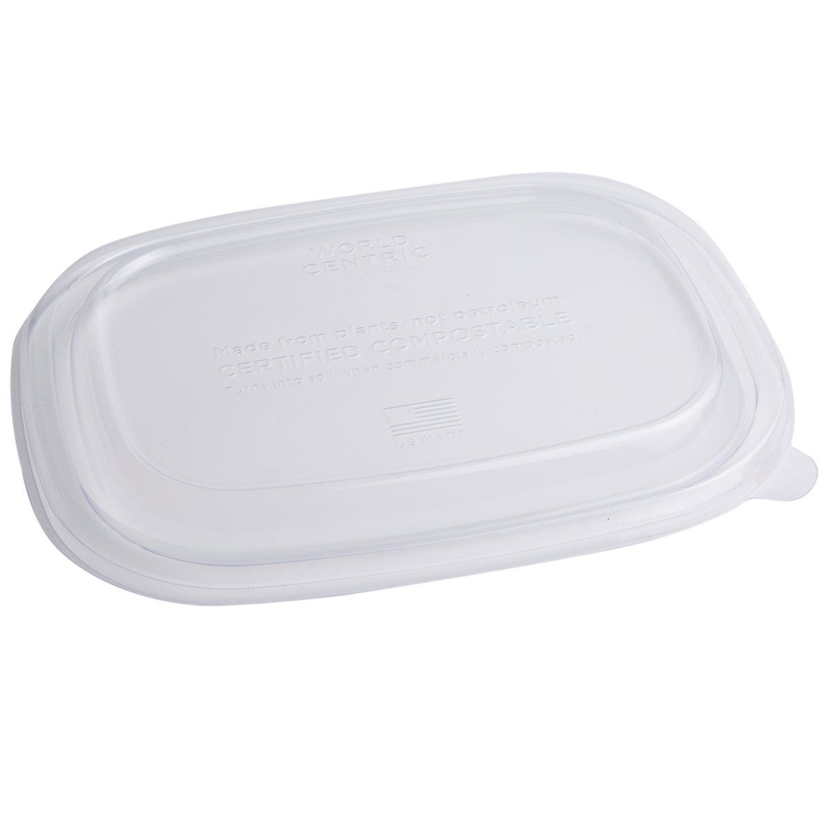 Clear Lid for 20-48 oz Fiber Boxes | PLA (Pack of 200)