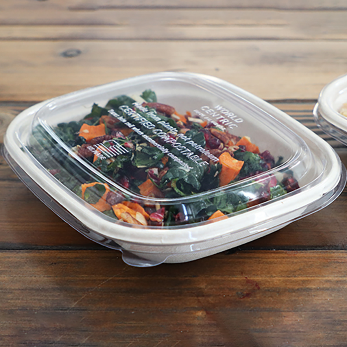 Clear Lid for 20-48 oz Fiber Boxes | PLA (Pack of 200)