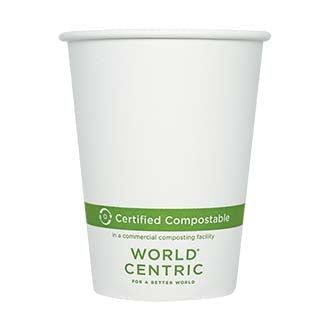 12 oz FSC® Paper Compostable Hot Cup | White (Pack of 250)