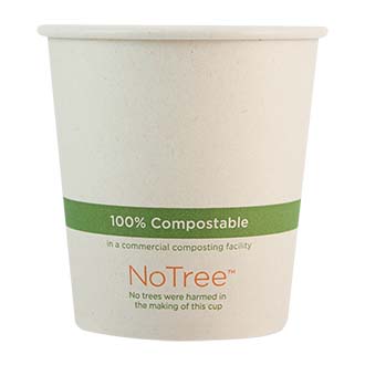 10 oz NoTree® Paper Compostable Hot Cup | Fiber (Pack of 12)
