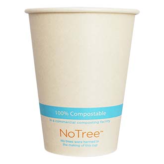 12 oz NoTree® Paper Cold Cup | Compostable (Pack of 12)