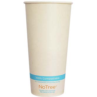 22 oz NoTree® Paper Cold Cup | Compostable (Case of 1000)