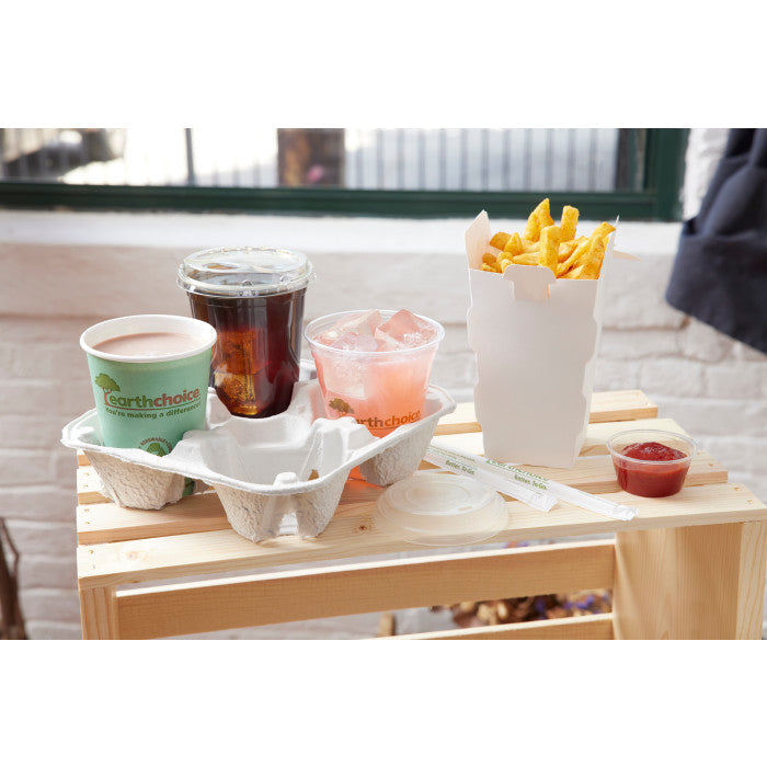 Cup Carrier Heavy Duty | 4 Cup | Compostable (Case of 300)