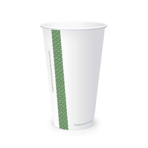 22 oz Paper Cold Cup | Compostable | Vegware® (Case of 1000)