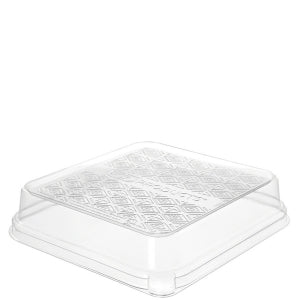 Lid for 3 Divider Taco Tray | PLA | Compostable (Case of 300)
