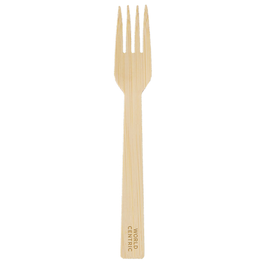 6.7" Bamboo Forks | World Centric® (Case of 2000)