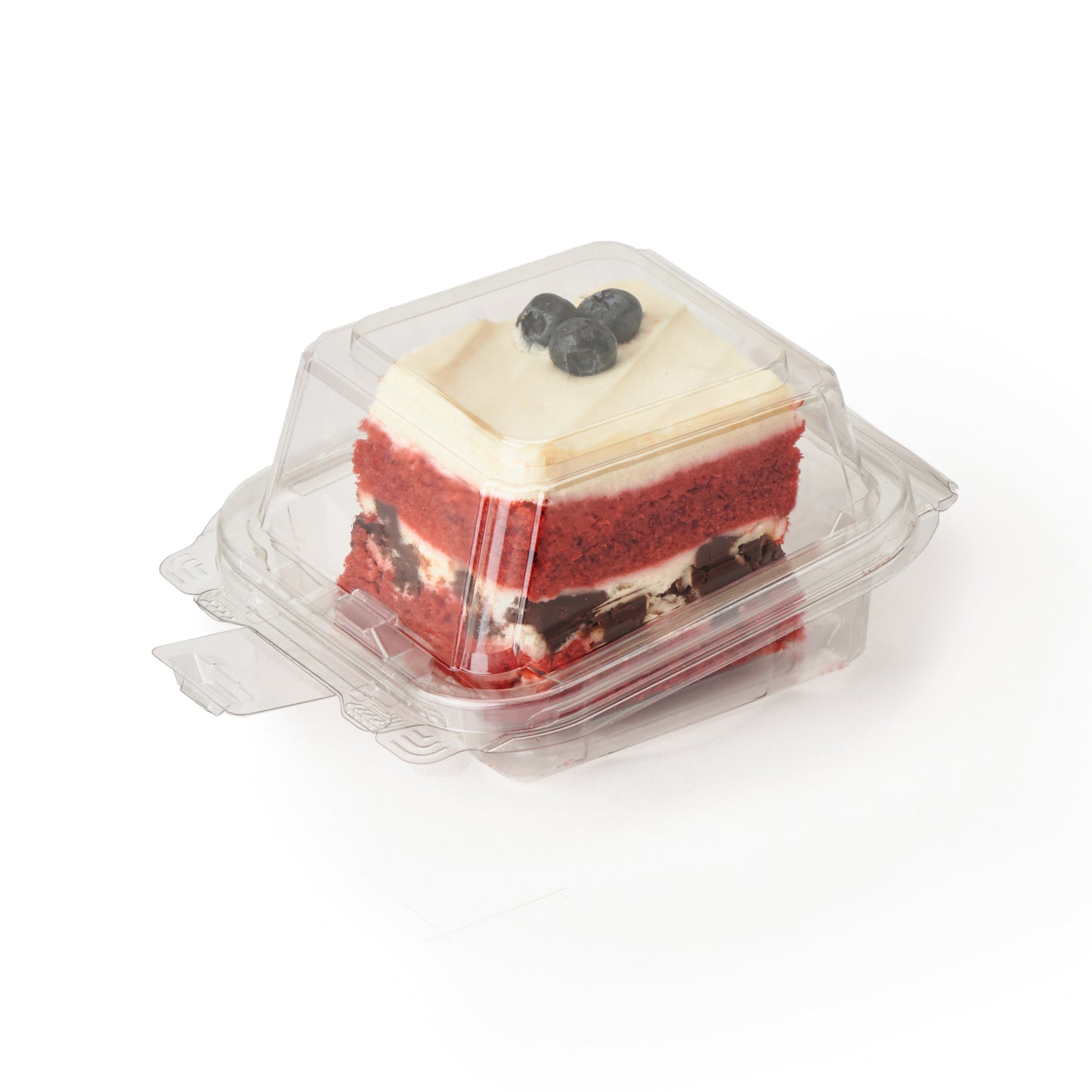 2.5" Simply Secure™ Single Dessert Package | Clear Compostable Clamshell