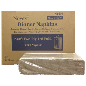 Dinner Napkins 16" x 15" | Home Compostable | Made in USA (Case of 3000)