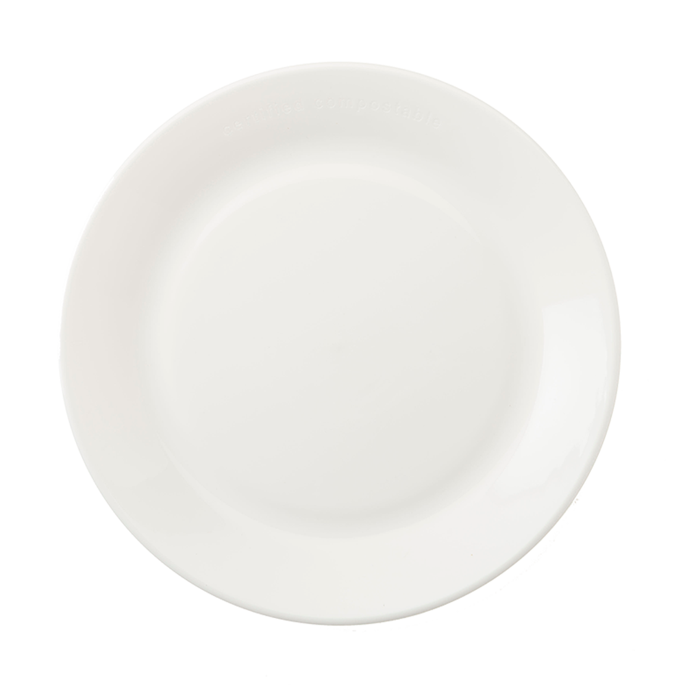 9" Round Plate | ZeroWare | White | Reusable (Case of 50)