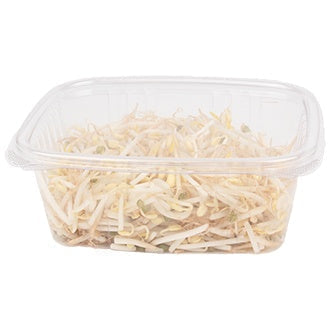 32 oz Rectangular Container | Clear PLA | Hinged Lid (Case of 200)