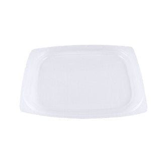 Lid for 8-16 oz Rectangle Deli Container | Compostable | PLA | Clear (Pack of 500)