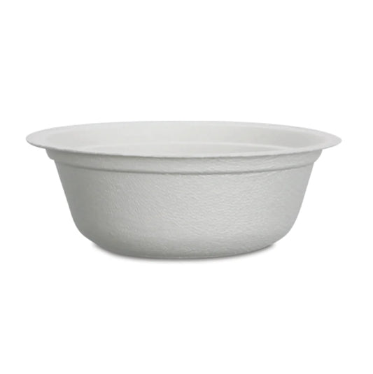 16 oz Sugarcane Soup / Salad Bowl | Compostable (Case of 400)