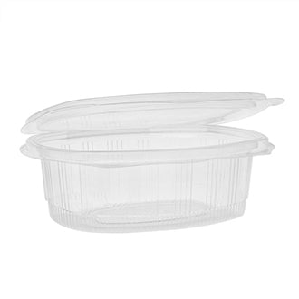 24 oz Deli Container | Recycled Plastic | Hinged Lid | Made in USA