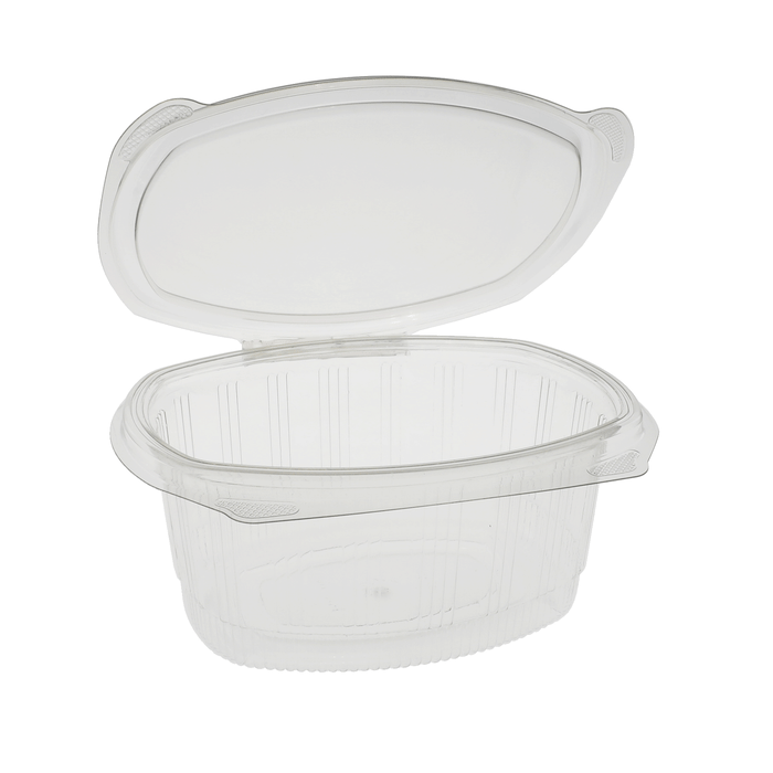 32 oz Deli Container | Recycled Plastic | Hinged Lid | Made in USA
