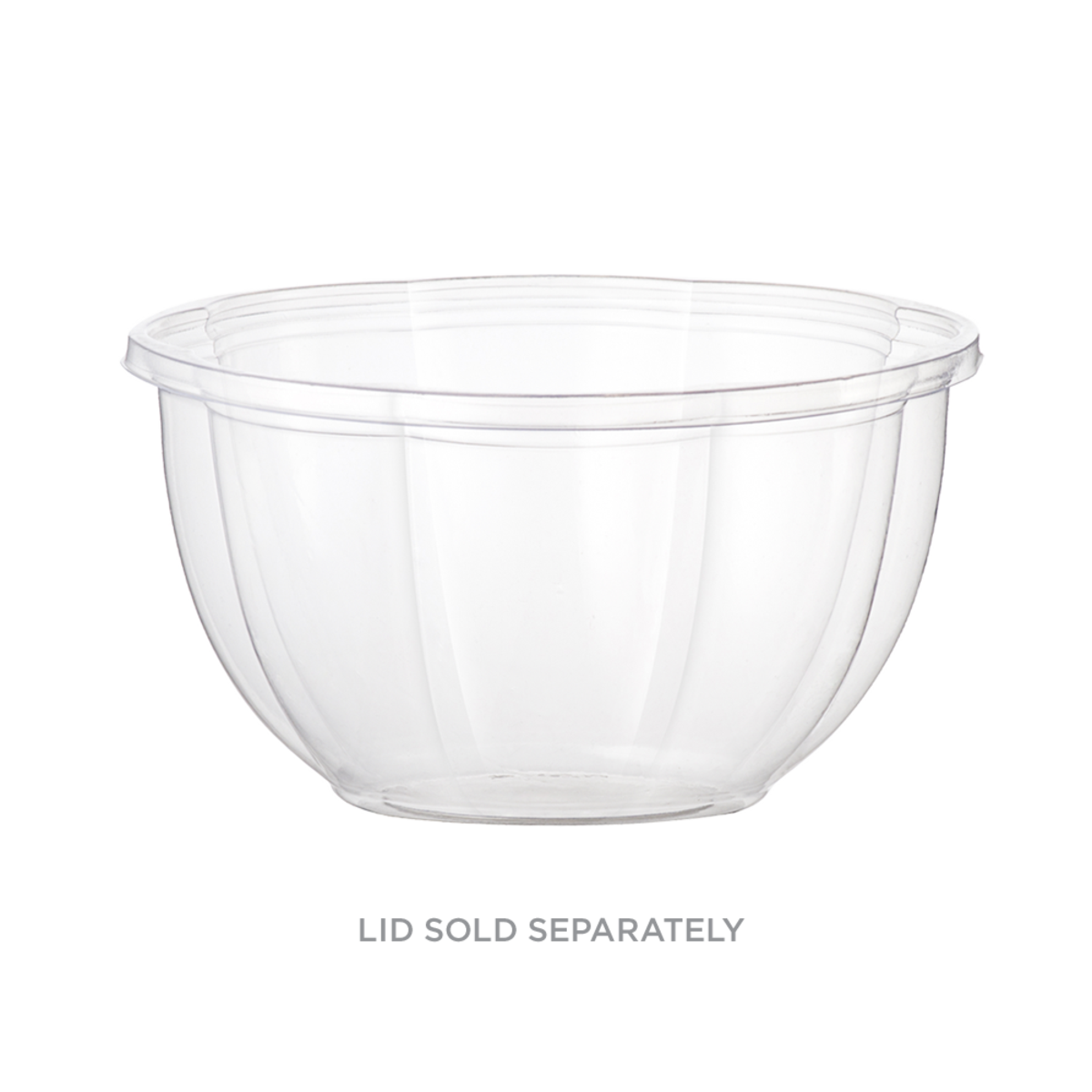 16 oz Clear Salad Bowl | Compostable | PLA (Pack of 250)