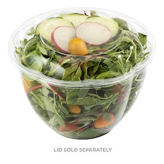 48 oz Clear Salad Bowl | Compostable | PLA (Pack of 50)