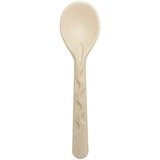10" Serving Spoon | Compostable Plant Fiber Serving Spoon (Pack of 50)