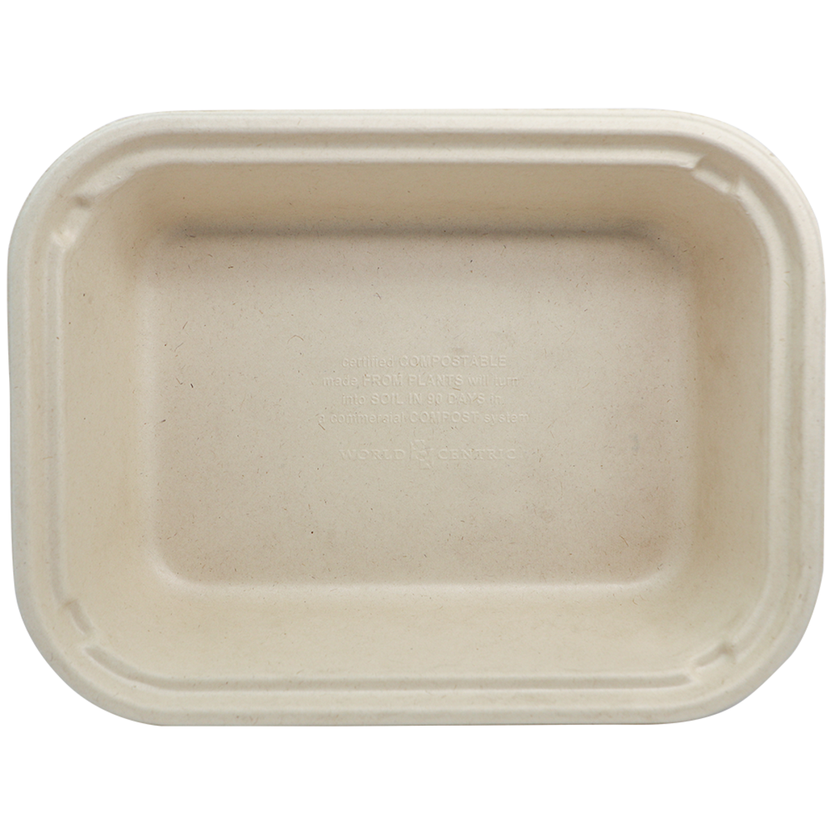 60 oz Fiber To Go Container | 10" x 7.5" x 2.5" | Compostable (Pack of 200)