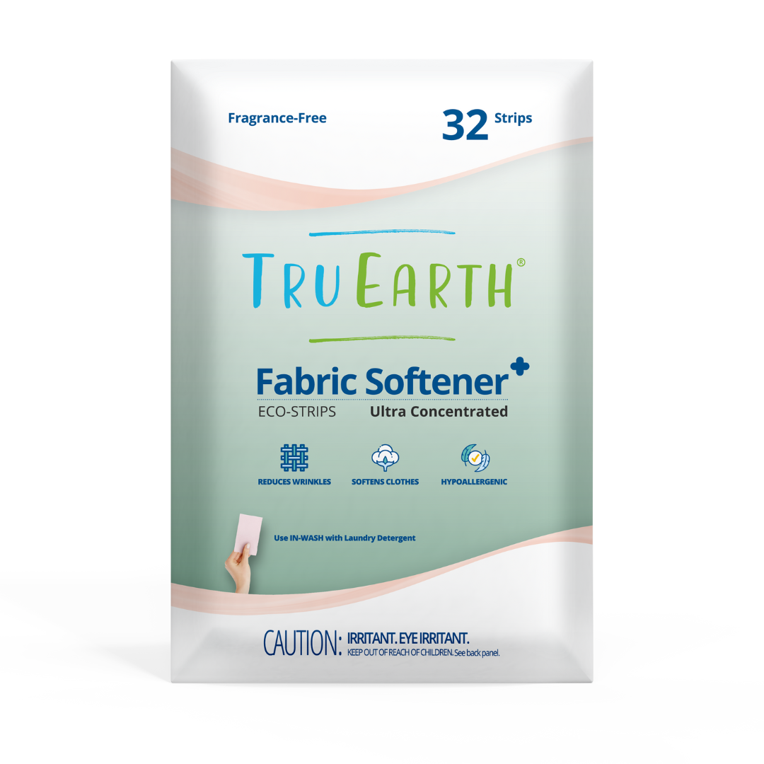 Tru Earth Eco-Strips Fabric Softener⁺ | Fragrance Free | Eco-Friendly | 32-Load Pack (Pack of 32)