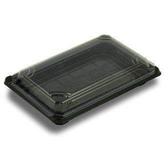 9"x6" Compostable Sushi Container with Lid | PLA (Case of 300)