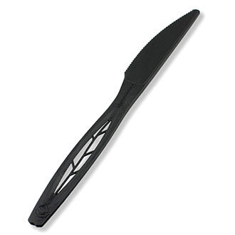 6.5" Compostable Knife Bulk Pack | Black